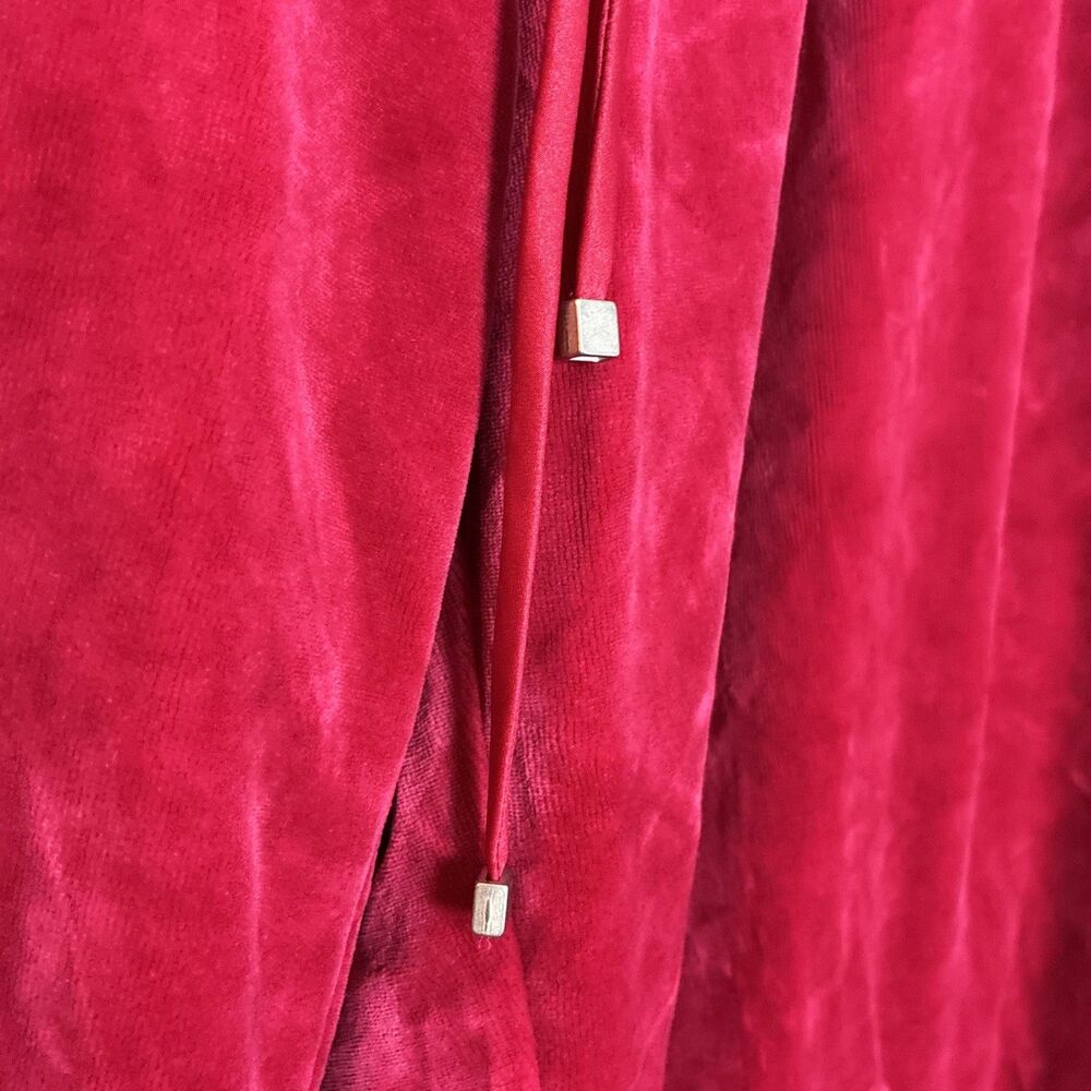 NEW Liz Claiborne Red Luxe Velour Pants Wide Leg Casual Holiday Womens Plus 2X - Picture 5 of 15
